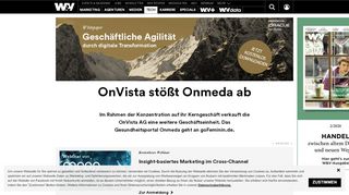 
                            5. OnVista stößt Onmeda ab | W&V