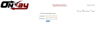
                            8. OnWay Timeclock v2.0 - Reports Login - Why OnWay?