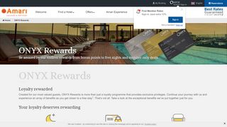 
                            8. ONYX Rewards – Amari Hotels & Resorts Loyalty Programme