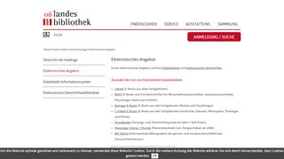 
                            8. Oö Landesbibliothek - Elektronisches Angebot