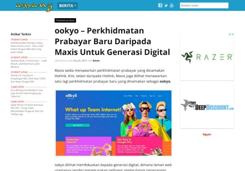 
                            8. ookyo – Perkhidmatan Prabayar Baru Daripada Maxis ...