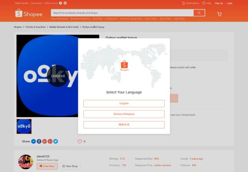 
                            12. Ookyo wallet topup | Shopee Malaysia