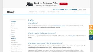 
                            12. Ooma FAQs | Learn more about Ooma