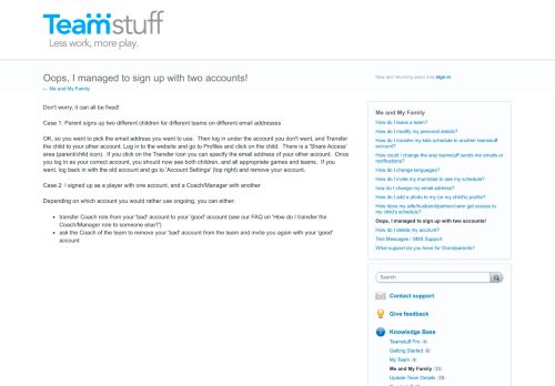 
                            4. Oops, I managed to sign up with two accounts! – Customer Feedback ...