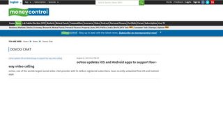 
                            10. Oovoo Chat | Latest & Breaking News on Oovoo Chat | Photos, Videos ...