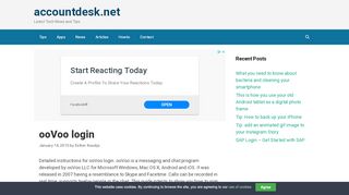 
                            11. ooVoo Login - www.oovoo.com - Online sign in - accountdesk.net