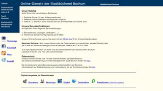 
                            1. OPAC Stadtbücherei Bochum