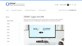 
                            2. OPAN® - OPAN® Login mit HIN