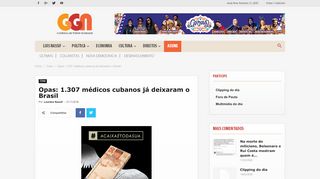 
                            13. Opas: 1.307 médicos cubanos já deixaram o Brasil - GGN