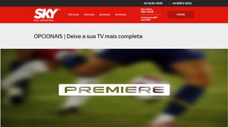 
                            13. OPCIONAIS | Premiere FC - R$ 65,90 / MÊS | SKY Brasil Online