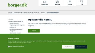 
                            7. Opdater dit NemID - Borger.dk