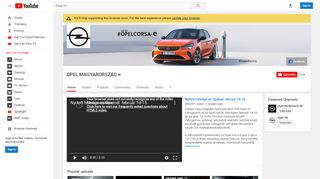 
                            5. OPEL MAGYARORSZÁG - YouTube