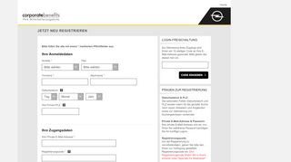 
                            6. Opel | Registrierung