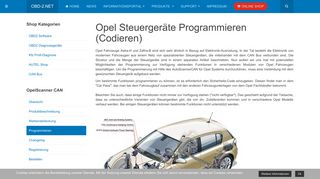 
                            12. Opel Steuergeräte Programmieren (Codieren) - OBD-2.de