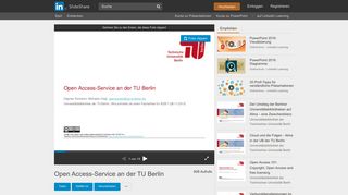 
                            6. Open Access-Service an der TU Berlin - Slideshare
