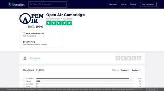 
                            8. Open Air Cambridge Reviews | Read Customer Service Reviews of ...