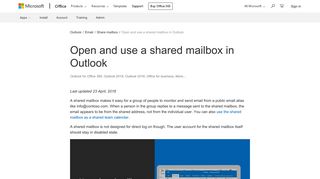 
                            9. Open and use a shared mailbox in Outlook - Office Support