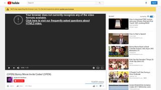 
                            3. (OPEN) Bunny Movie Invite Codes! (OPEN) - YouTube