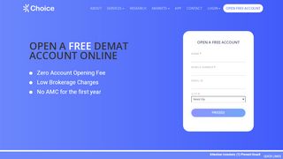 
                            2. Open Demat Account Online - Free + Low Brokerage Trading Account