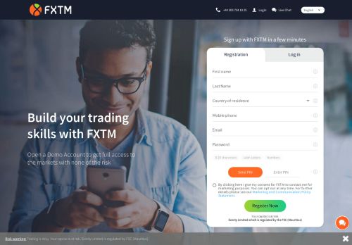 
                            2. Open Demo Account | ForexTime (FXTM)