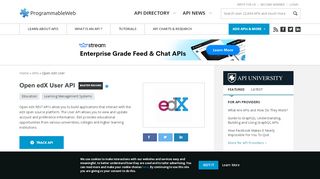 
                            11. Open edX User API | ProgrammableWeb