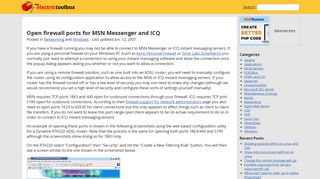 
                            10. Open firewall ports for MSN Messenger and ICQ - Electric Toolbox
