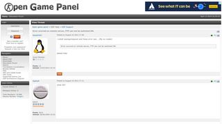 
                            1. Open game panel - Discussion Forum: Error ocurred on remote server ...