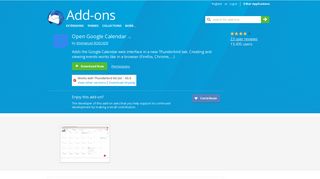 
                            5. Open Google Calendar :: Add-ons for Thunderbird