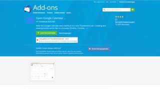 
                            5. Open Google Calendar :: Add-ons für Thunderbird