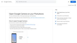 
                            7. Open Google Camera on your Pixel phone - Google Camera Help