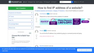 
                            6. [open] How to find IP address of a website? - WhatIsMyIP.com®