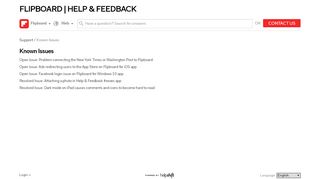 
                            3. Open Issue: Facebook login issue on Flipboard for Windows 10 app
