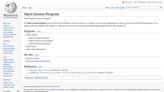 
                            5. Open License Program - Wikipedia