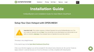 
                            9. Open Mesh Installation Guide - HotspotSystem