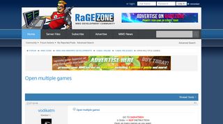 
                            11. Open multiple games - RaGEZONE - MMO development community