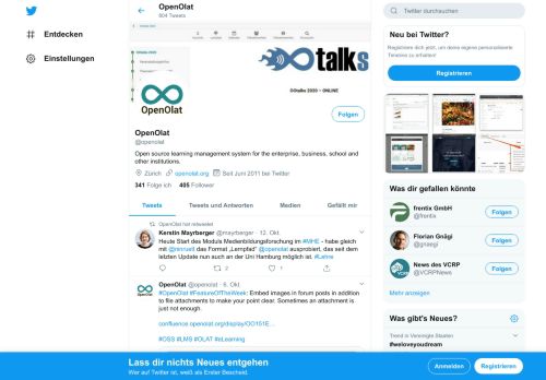 
                            11. Open OLAT (@openolat) | Twitter
