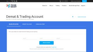 
                            2. Open Online Demat and Trading Account at ... - Trade Smart Online