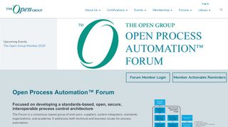 
                            6. Open Process Automation™ Forum | The Open Group