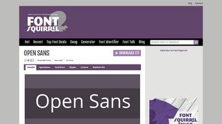 
                            2. Open Sans Font Free by Ascender Fonts » Font Squirrel