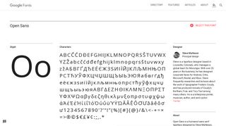 
                            3. Open Sans - Google Fonts