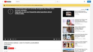 
                            12. OPEN SOURCE HEROES - HOW TO FIX BFH LOGIN ERROR ...