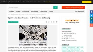 
                            10. Open Source Search Engines im E-Commerce Einführung - PresseBox