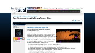 
                            12. Open Steamworks Unearths Steam's Summer Sales - The Escapist