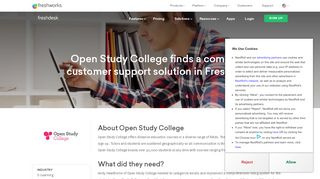 
                            8. Open Study College finds a complete customer support solution in ...