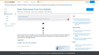 
                            7. Open Teamviewer From Your Website - Stack Overflow