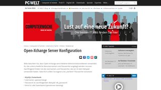 
                            5. Open-Xchange Server Konfiguration - PC-WELT