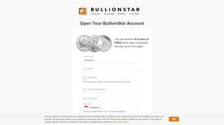 
                            7. Open Your FREE BullionStar Account Today! - BullionStar