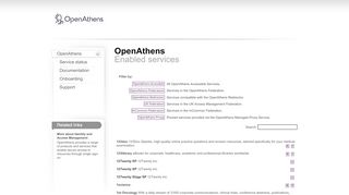 
                            6. OpenAthens resources All OpenAthens enabled resources. - Eduserv ...