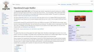 
                            7. Openbench Logic Sniffer - sigrok