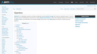 
                            4. Openbox - ArchWiki